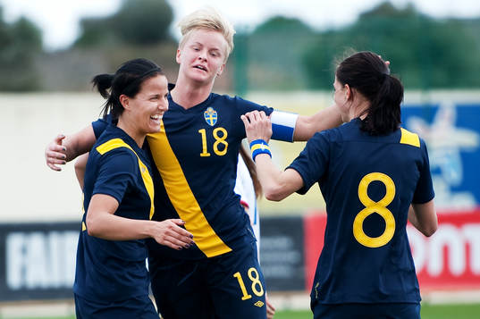 Jessica Landström, Nilla Fischer, Lotta Schelin, Sverige,