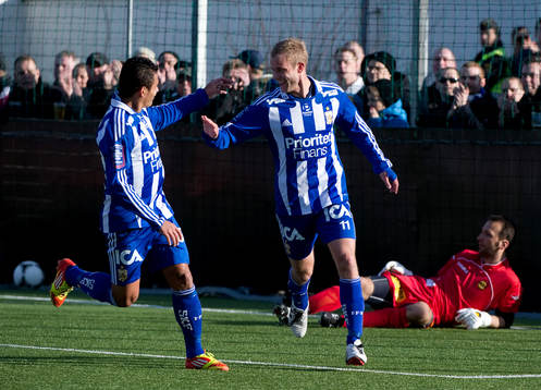 Robin Söder, IFK Göteborg, gör 2-0, jubel Daniel