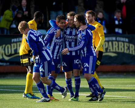 Tobias Hysén, IFK göteborg, gör 1-0, jubel