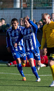 Robin Söder, IFK Göteborg, gör 2-0, jubel Daniel