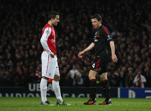 Mark van Bommel, Milan och Robin van Persie, Arsenal