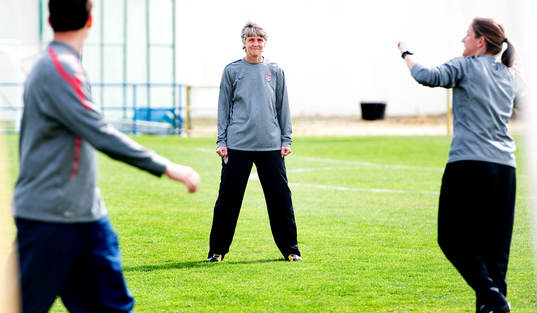 Pia Sundhage, förbundskapten, USA