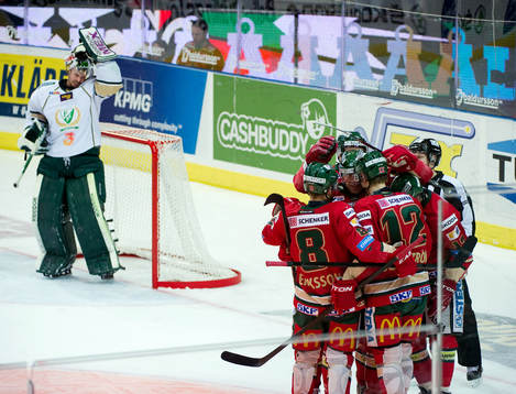 Johan Sundström, Frölunda, gör 1-0, jubel, Cristopher