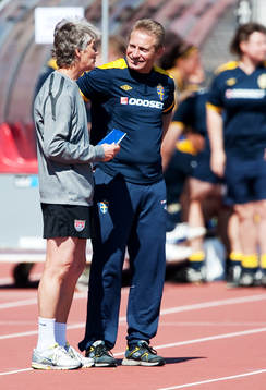 Pia Sundhage, förbundskapten, USA, Thomas Dennerby,