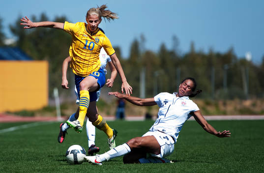 Sofia Jakobsson, Sverige, Shannon Boxx, USA