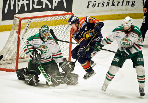 Jonas Fransson, målvakt, Rögle, Daniel Brodin,