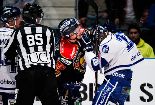 Christian Eklund, Djurgården, slåss med Patrik Norén,