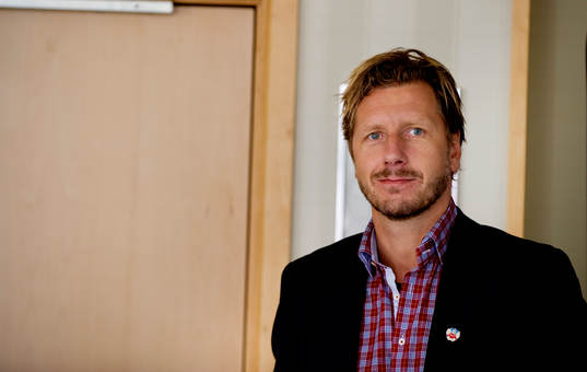 Fotboll, landslag, presskonferens med Svenska