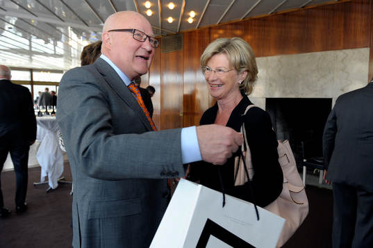 Avtackning av Lars-Åke Lagrell på Operaterassen