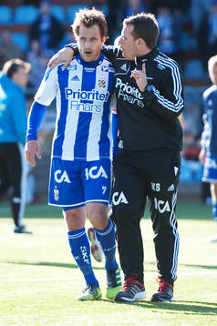 Mikael Stahre, tränare och Tobias Hysén, IFK Göteborg