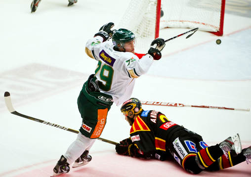 Patrik Lundh, Färjestad  och Niclas Andersén, Brynäs