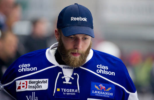 Jens Holmström, målvakt, Leksand, skägg, slutspelsskägg