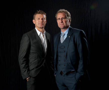 Marcus Allbäck, players manager och Erik Hamrén,