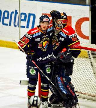 Erik Gustafsson och Gustaf Wesslau, målvakt, Djurgården