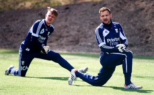 Erik Dahlin, målvakt, John Alvbåge, målvakt