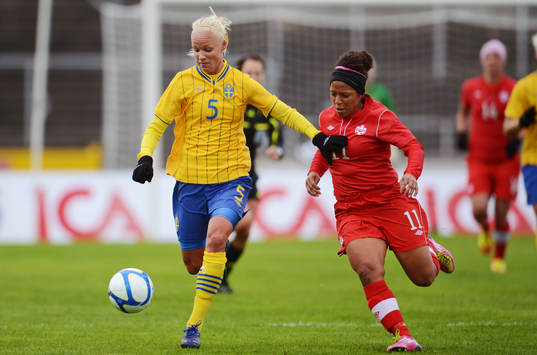 Caroline Seger, Sverige, Desiree Scott, Kanada
