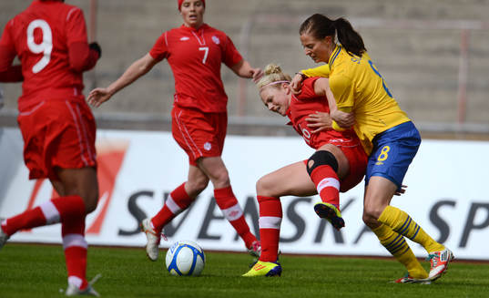 Lauren Sesselmann, Kanada, Lotta Schelin, Sverige