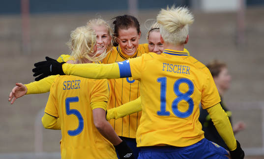 Lotta Schelin, Sverige, jubel