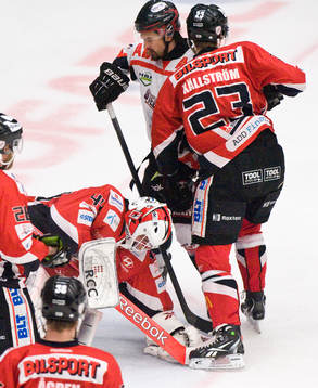 Timo Leinoen, målvakt, Karlskrona, Kenny Källström,