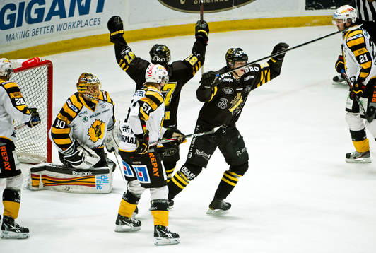 Joacim Eriksson, målvakt, Skellefteå och Daniel Bång, AIK