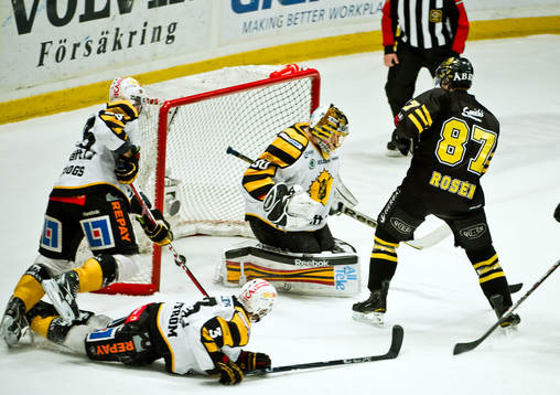 Joacim Eriksson, målvakt, Skellefteå och Robert Rosén,