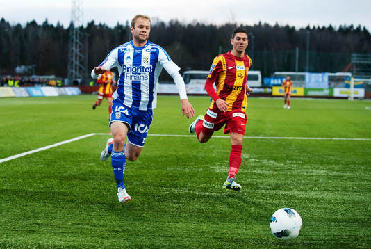 Robin Söder, IFK Göteborg, jagar bollen