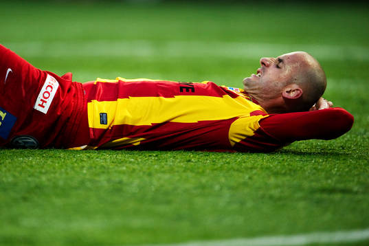 Dinko Felic, Syrianska, har ont. Skada, smärta