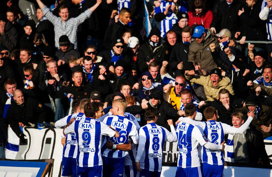 Glädje, jubel bland IFK Göteborg-spelarna