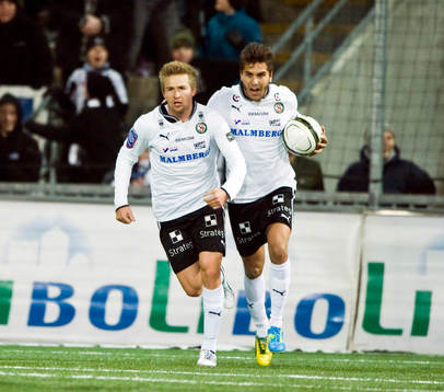 Daniel Bamberg och William Atashkadeh, Örebro, jubel