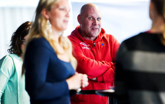 Patrik Eklöf, tränare, Djurgården, berättar att Jessica