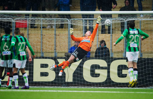 Henri Sillanpää, målvakt, GAIS, släpper in 2-1-målet
