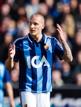 Marc Pedersen, Djurgården, blir utvisad