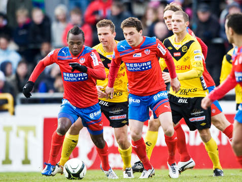 May Mahlangu och Ardian Gashi, Helsingborg, Anders Svensson