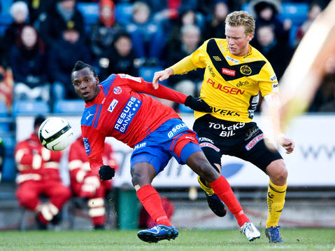 May Mahlangu, Helsingborg och Oscar Hiljemark, Elfsborg