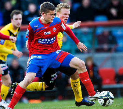 Alfred Finnbogason, Helsingborg och Viktor Claesson,