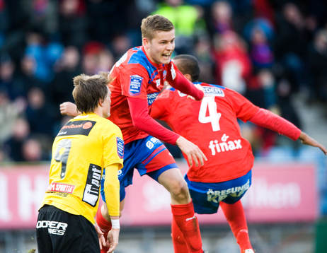 2-1 Alfred Finnbogason, Helsingborg, jubel