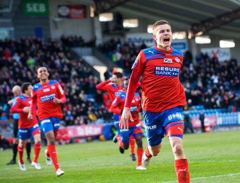 2-1 Alfred Finnbogason, Helsingborg, jubel
