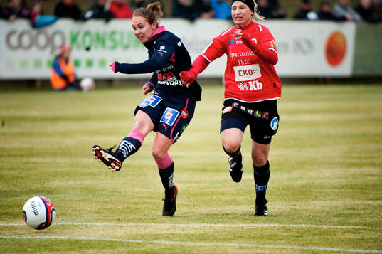 Manon Melis, Linköping. missar ett friläge