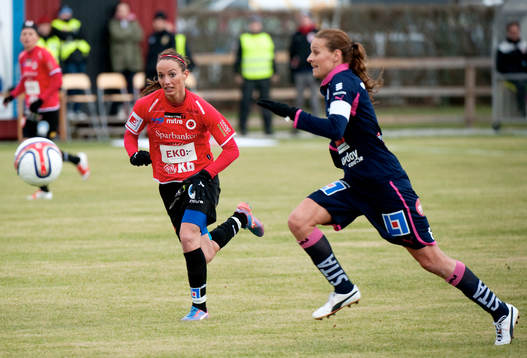 Kosovare Asllani, Kristianstad och Charlotte Rohlin,