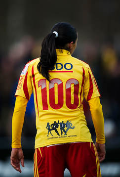 Marta har i Tyresö nummer 100 på ryggen