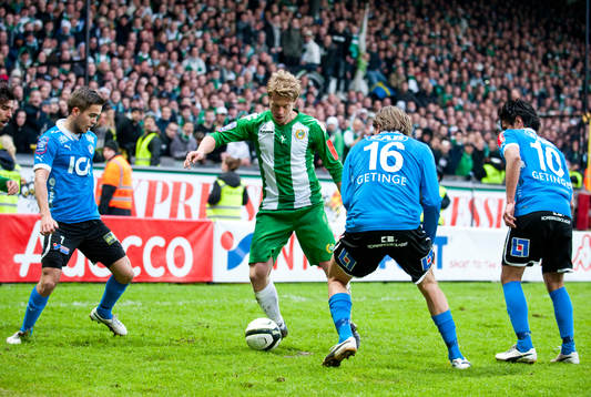 Mikael Rynell, Hammarby dribblar sig igenom Halmstads