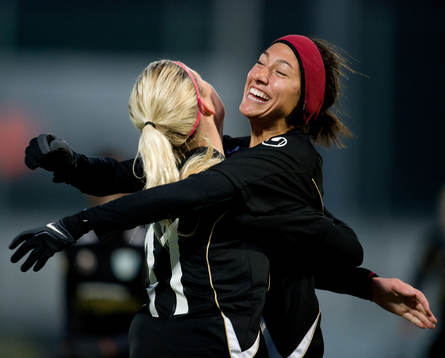 Christen Press, Göteborgs FC, gör 2-0, jubel