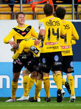 Viktor Claesson, Elfsborg, jubel. 2-0
