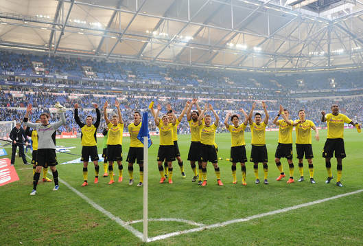 Dortmund, jubel och tack till fansen