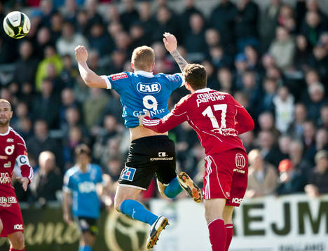 Gudjón Baldvinsson, Halmstad och Robert Medwegy, Degerfors