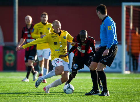 Robin Ganemyr, Falkenberg och Aziz Corr Nyang,