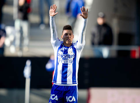 Tobias Sana gör 1-0 för IFK Göteborg. Jubel
