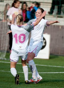 Elin Rubensson, LDB gör 5-2. Jubel