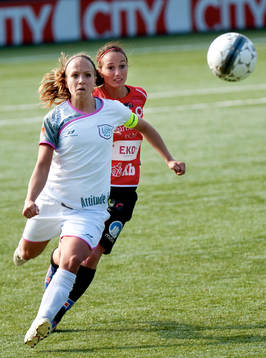 Malin Levenstad, LDB och Kosovare Asllani, Kristianstad