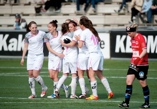 Therese Sjögran, LDB 3-2 på straff. Jubel